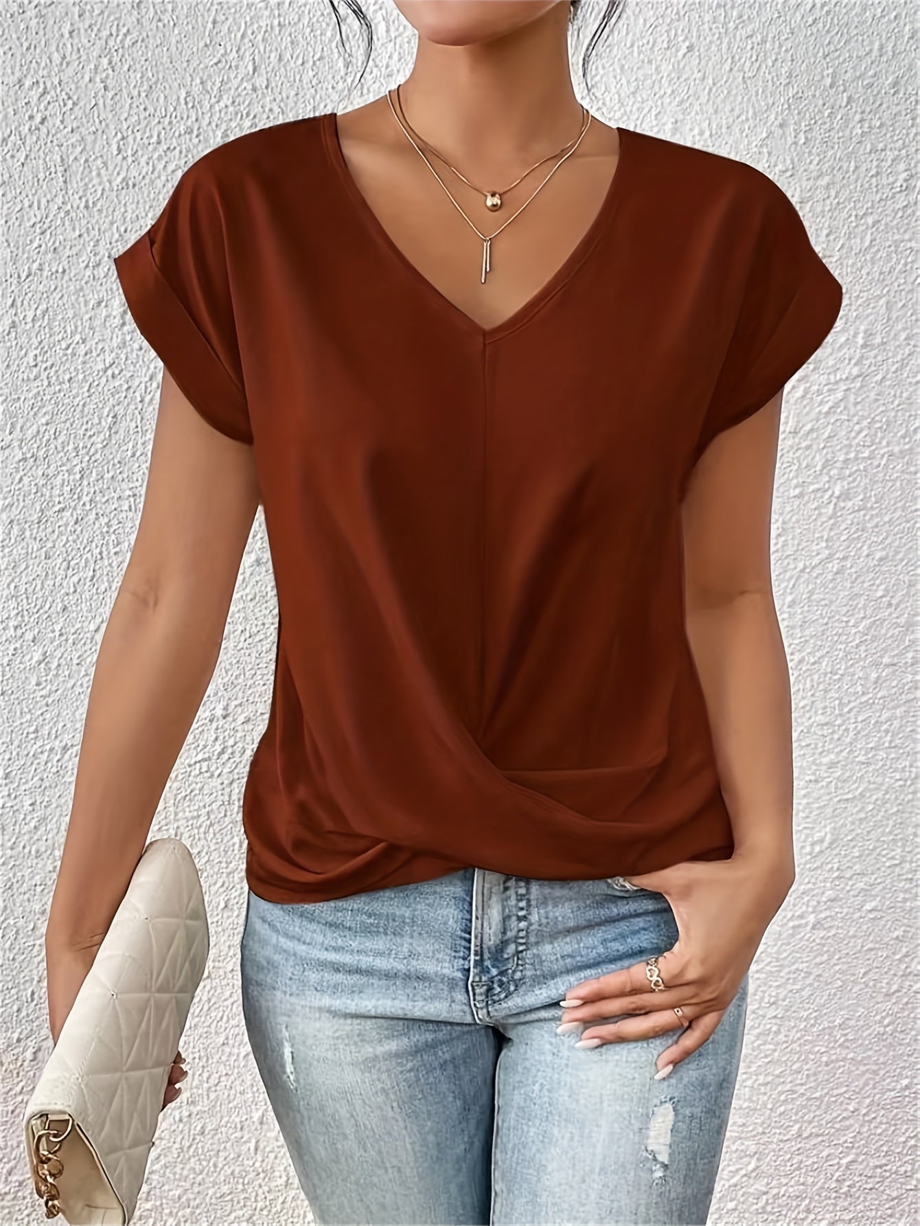 Eloise™ | Casual T-shirt met harthals [1 + 1 GRATIS]