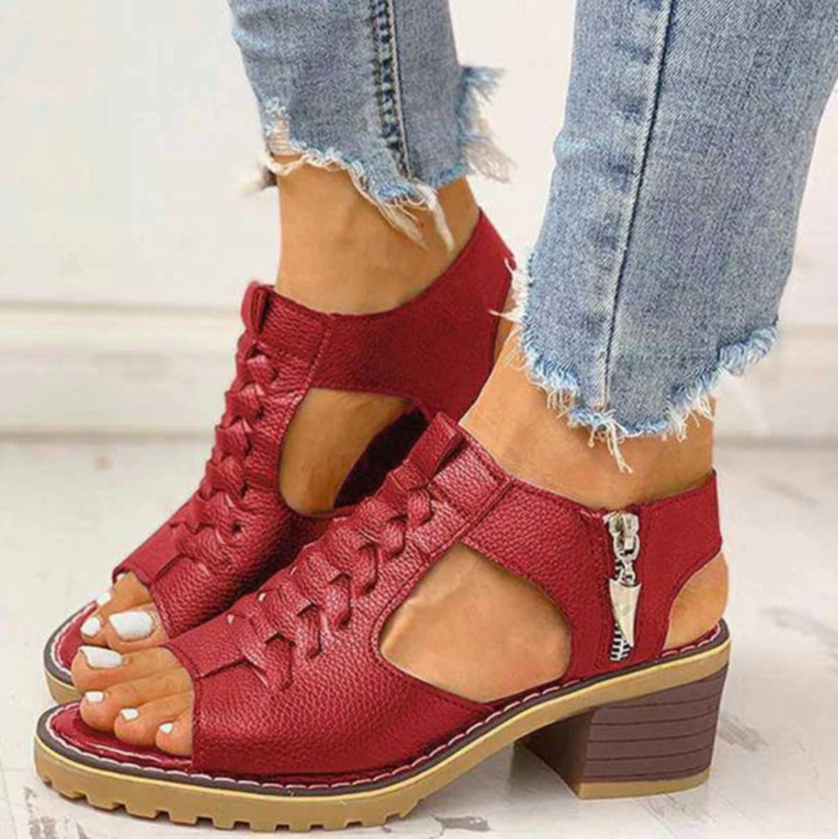 Thara™ | Elegante Hoge Haksandalen