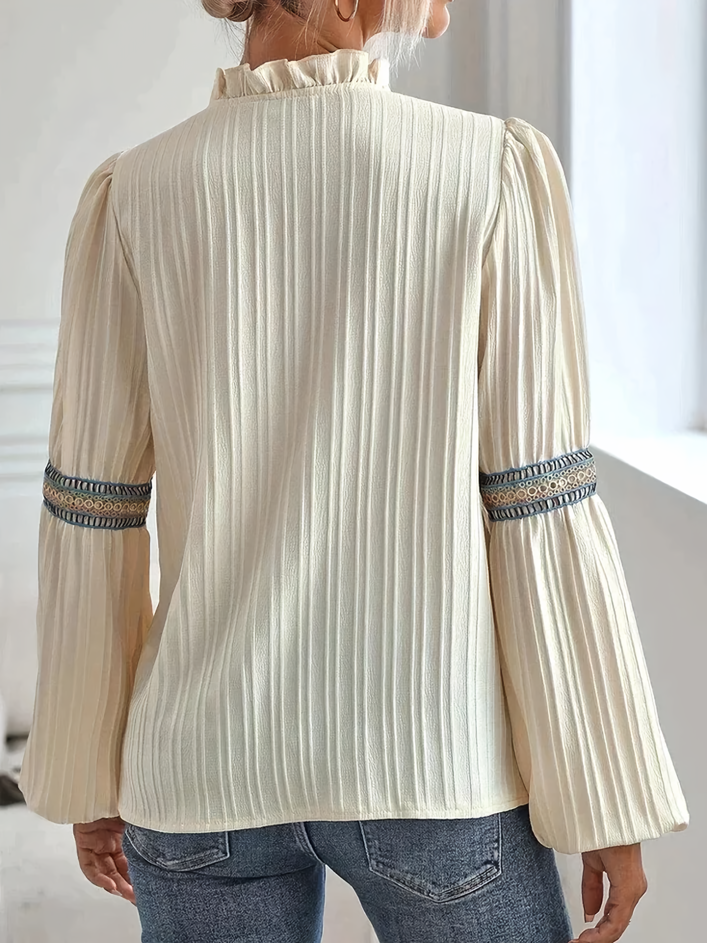 Cérisea™ | Tijdloze Blouse met Elegante V-Hals