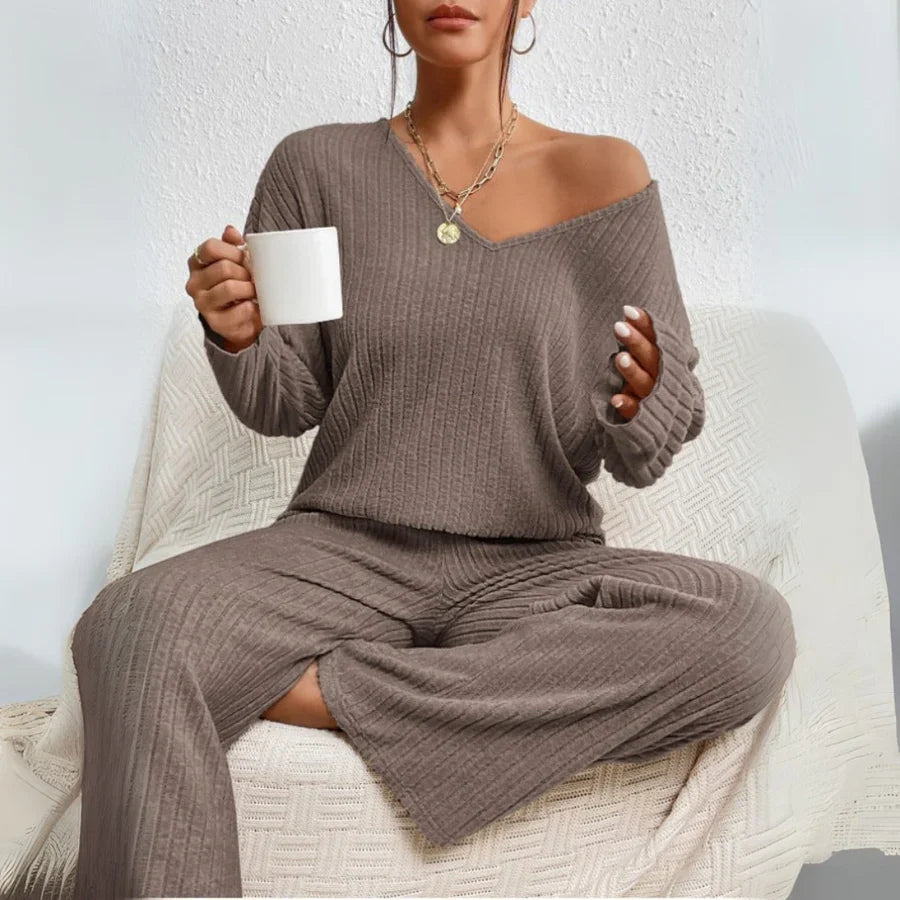 Vevienne™ | Geribde Lounge Set