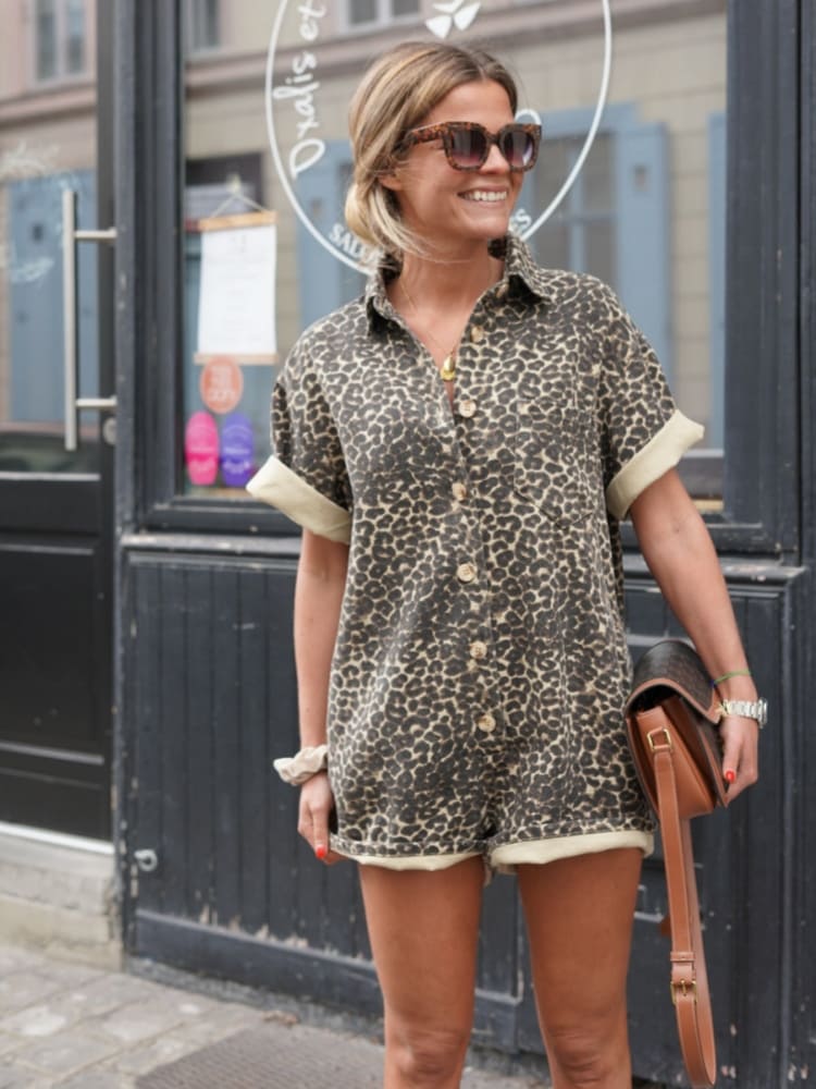 Van Der Waal Mode™ | zomer set met Luipaardprint
