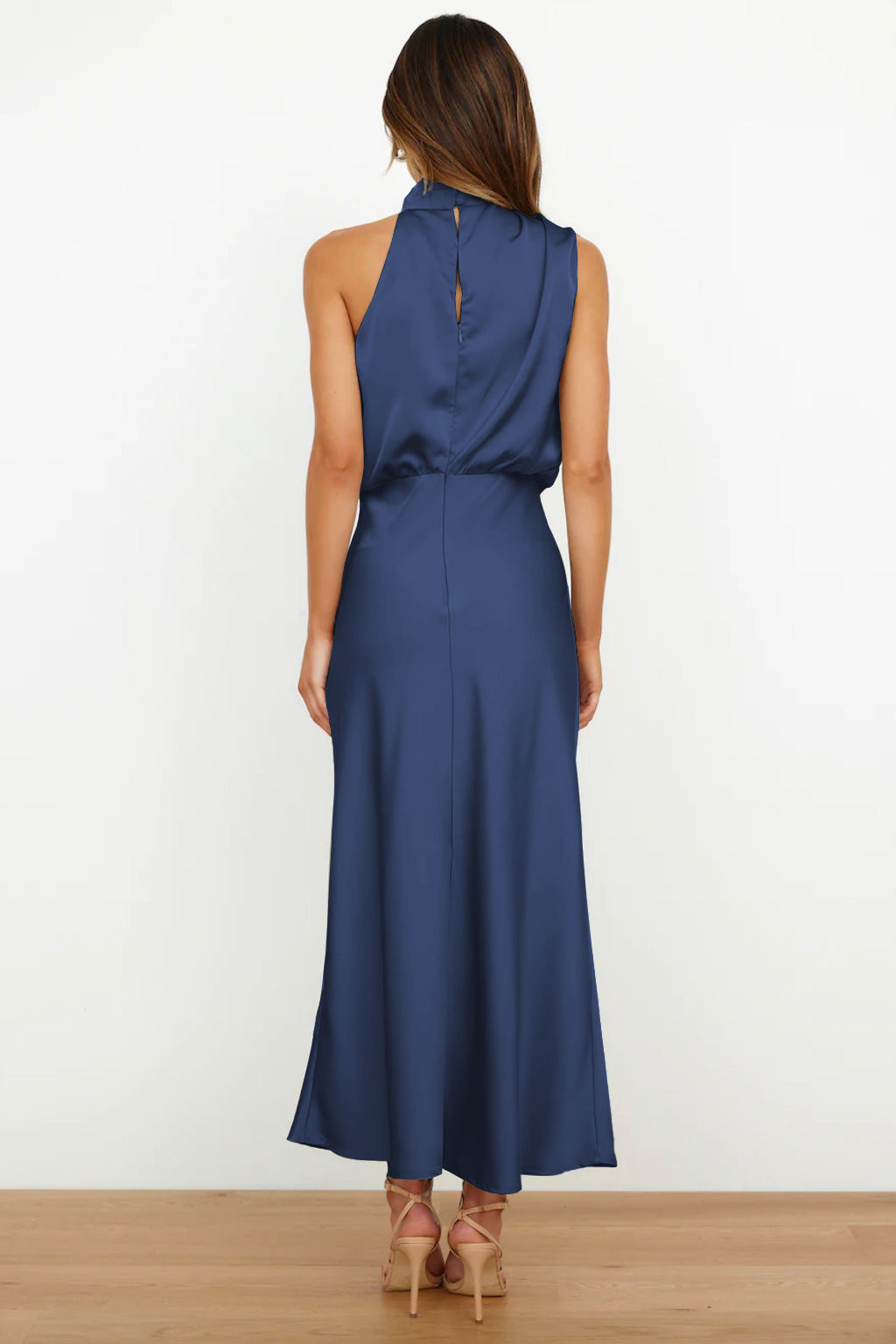 Theresa™ | Lange jurk met halterhals