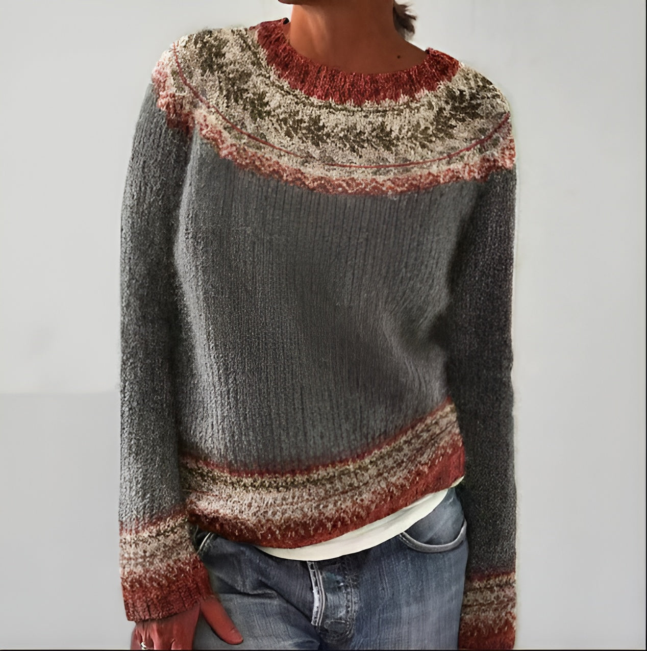Alida™ | Retroshirt met lange mouwen