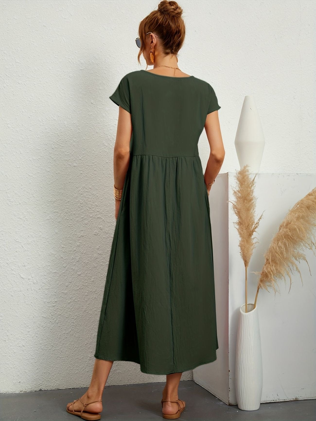 Greta™ | Casual linnen jurk