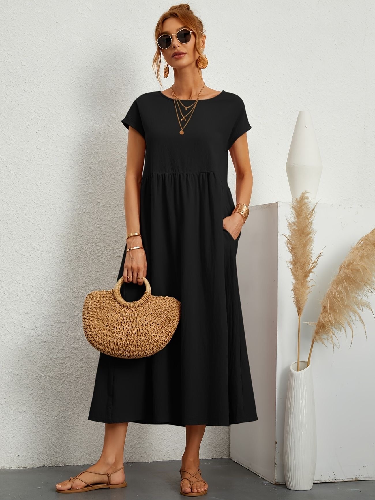 Greta™ | Casual linnen jurk