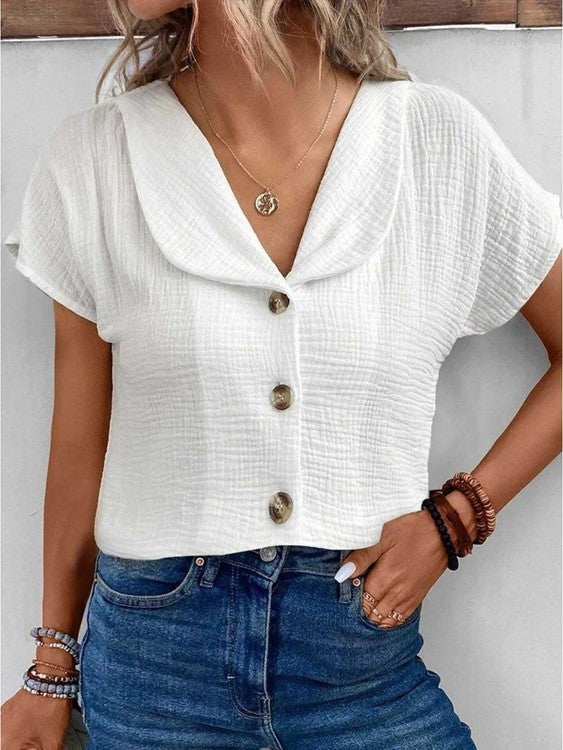 Calissa™ | Zomerse Knoopblouse