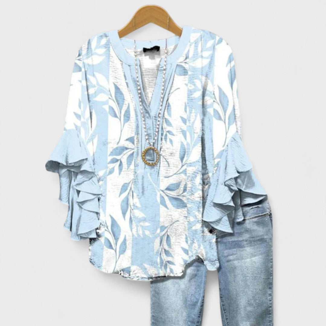 Avelin™ | Elegante Blouse met Bloemenprint