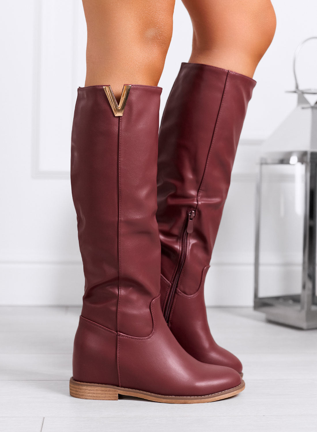 Madeline™ | Bordeaux enkellaarsjes