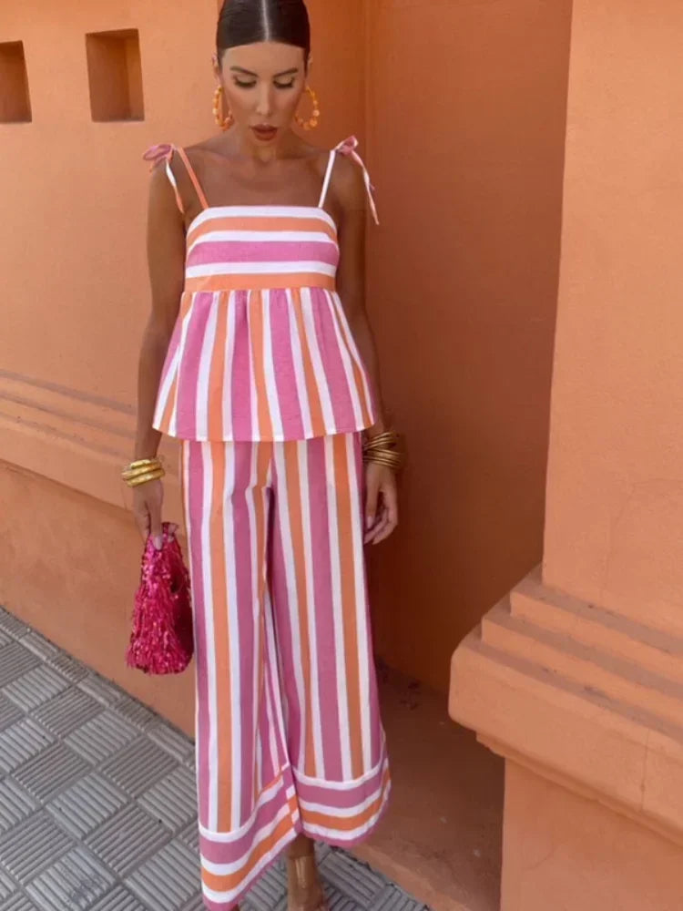 Hanna™ | Bedrukte broekset zomeroutfit