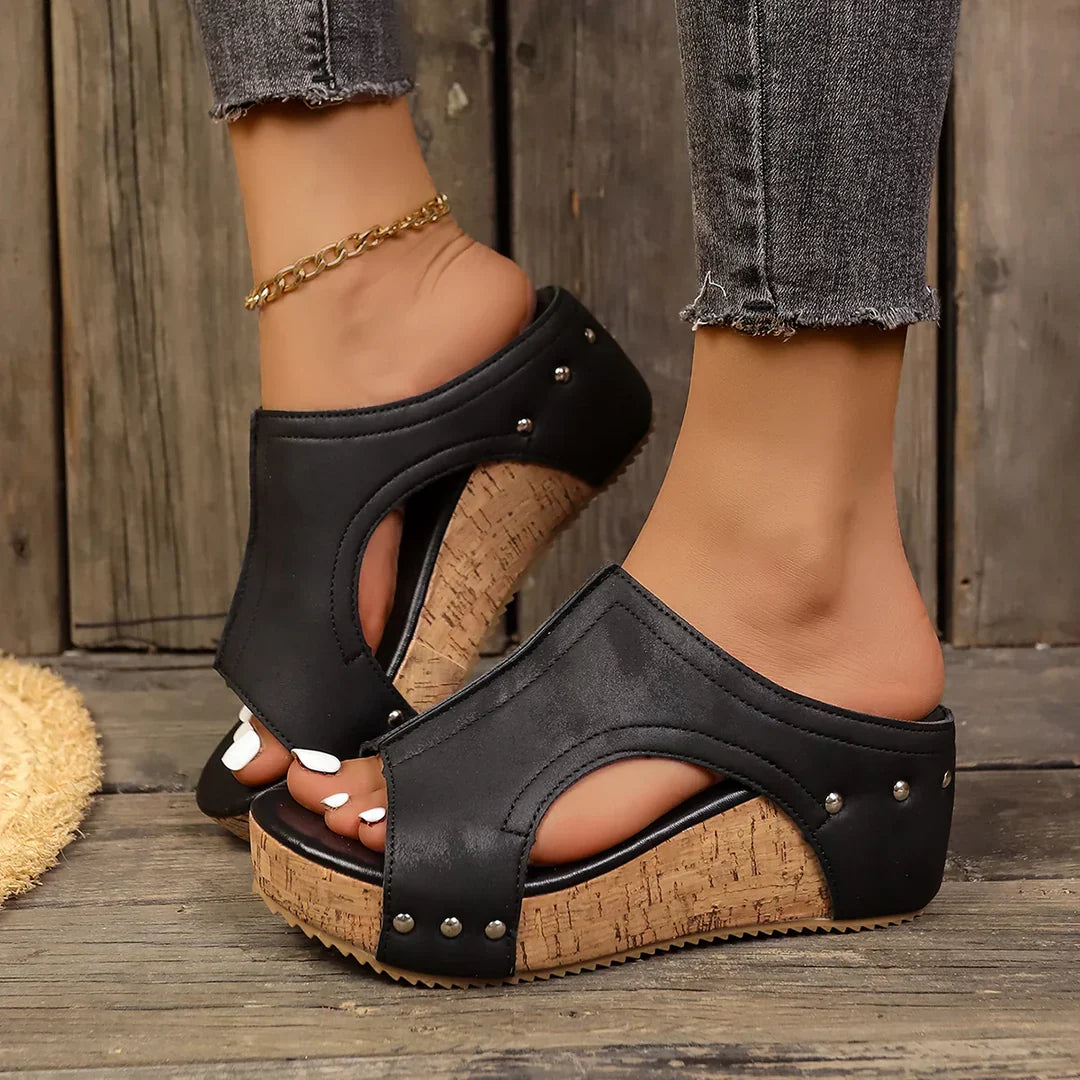 Nelora™ | Orthopedische Sleehak Sandalen