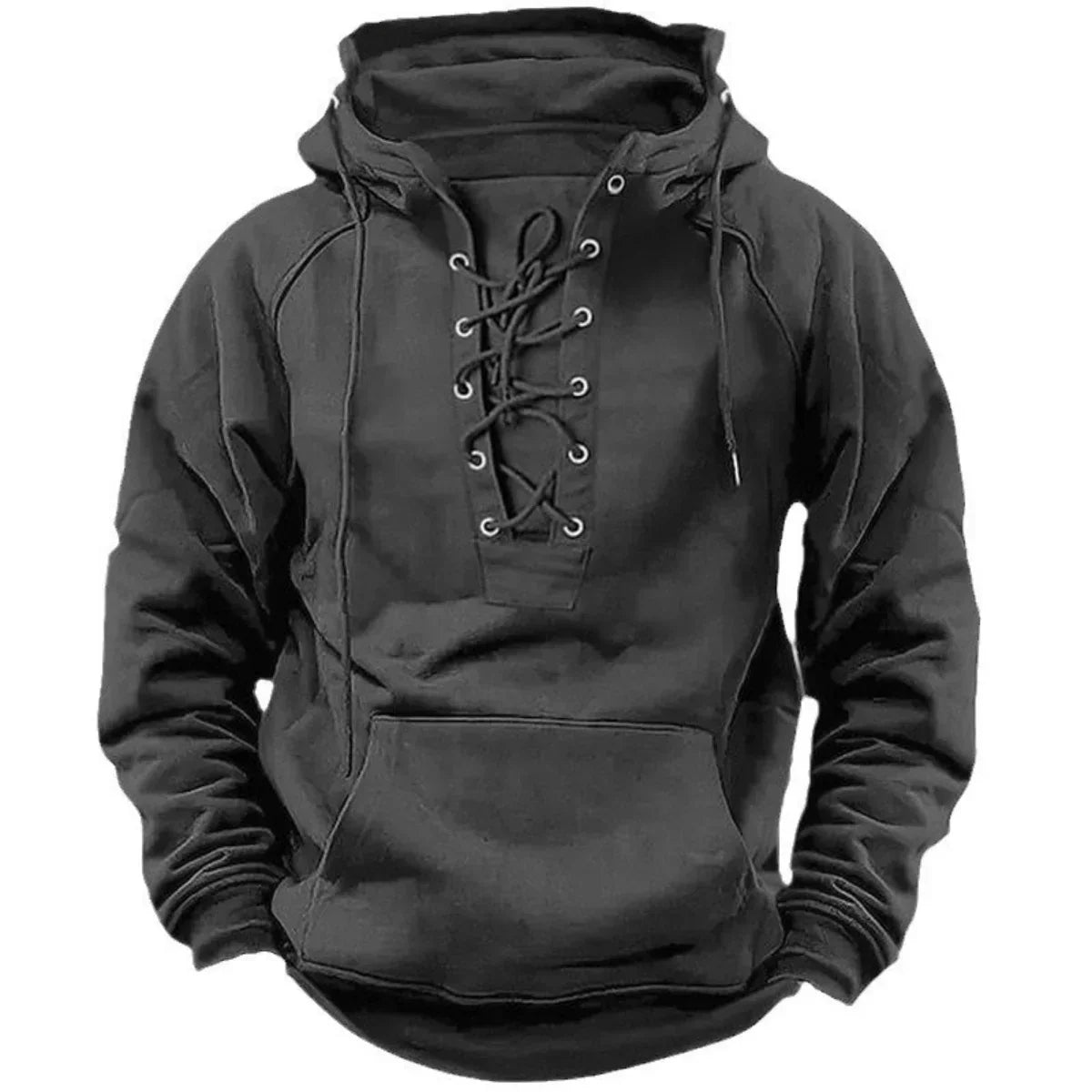 Van Der Waal™ | Hoodie met vetersluiting