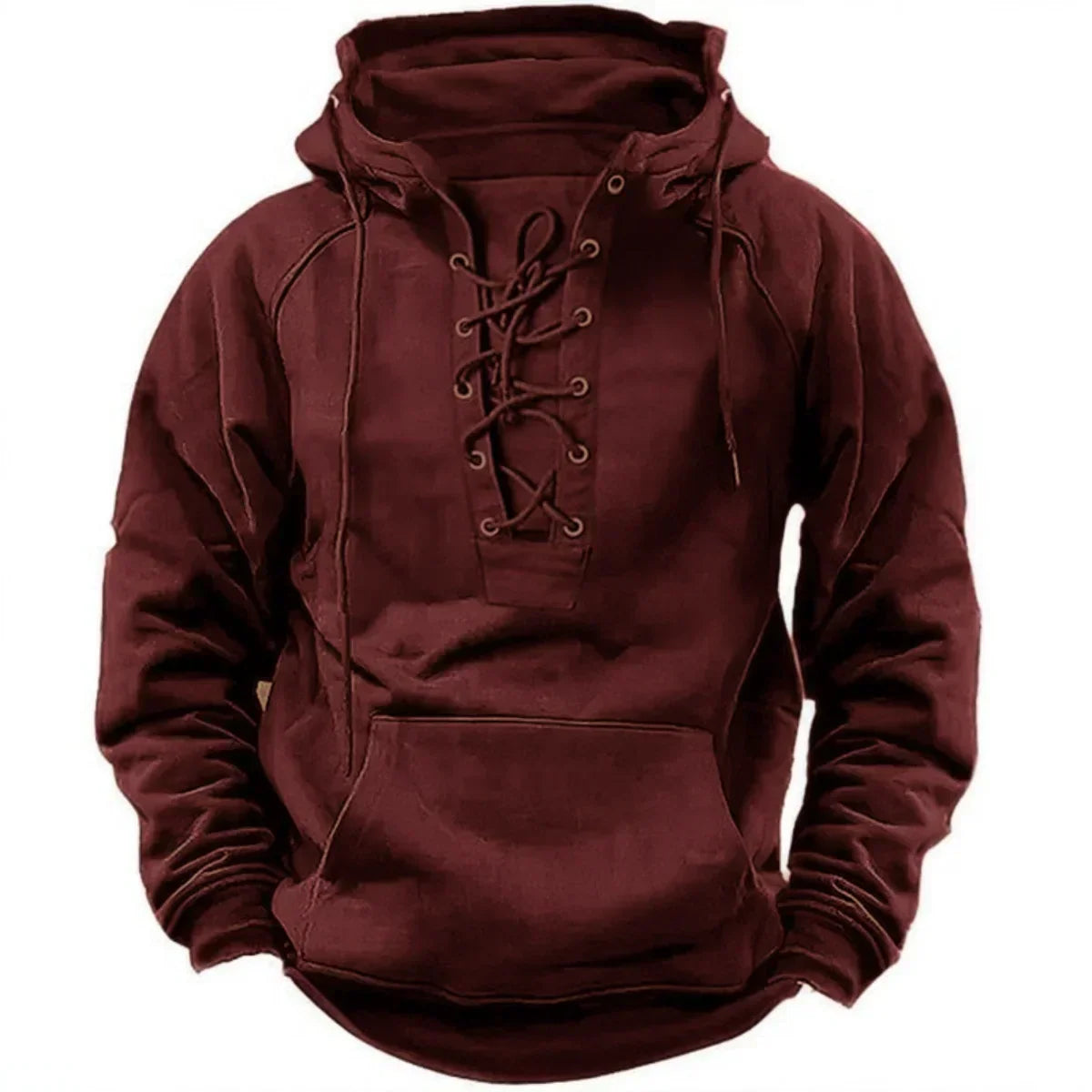 Van Der Waal™ | Hoodie met vetersluiting