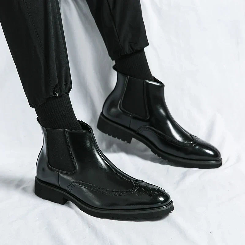 Krylor™ | Leren Chelsea Boots