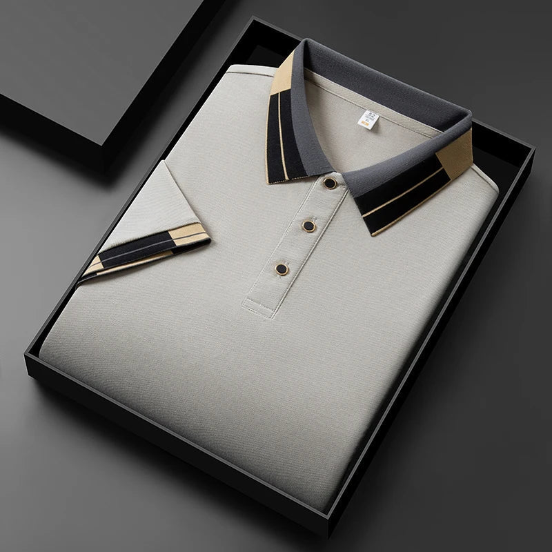 Van Der Waal™ | Poloshirt met contrasterende afwerkingen