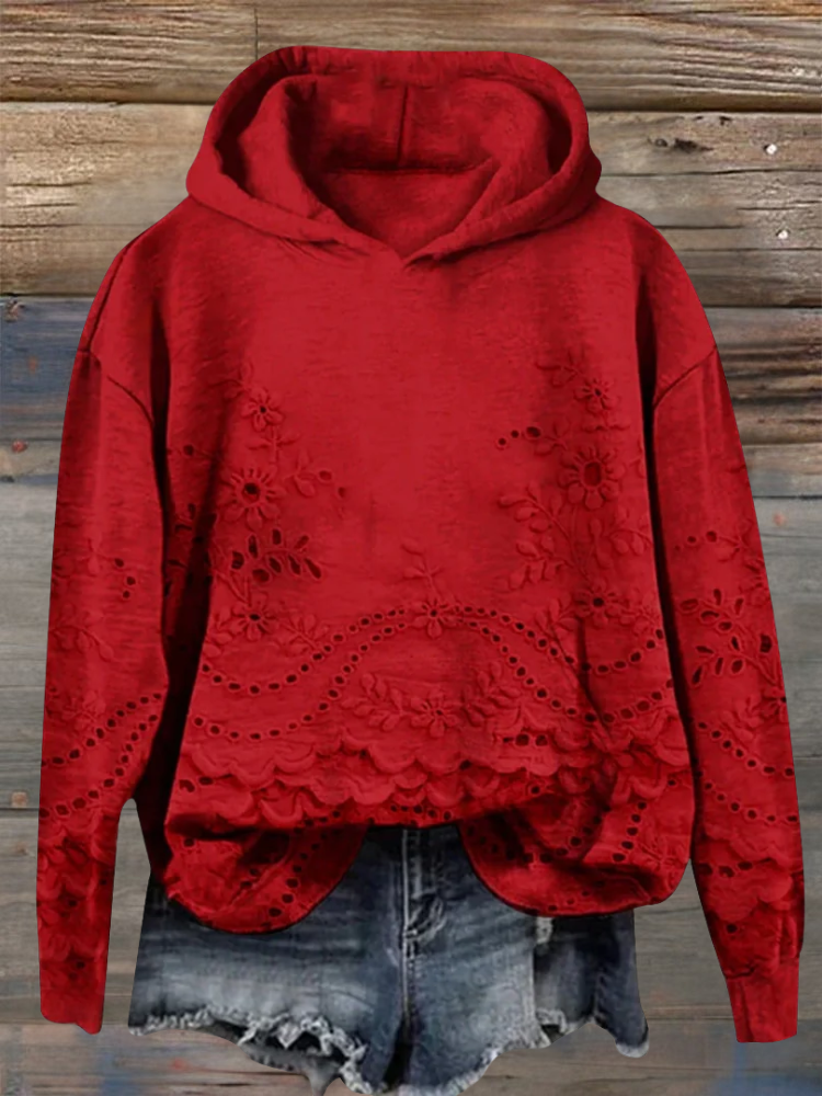 Jeyla™ | Geborduurde Bloemen Hoodie
