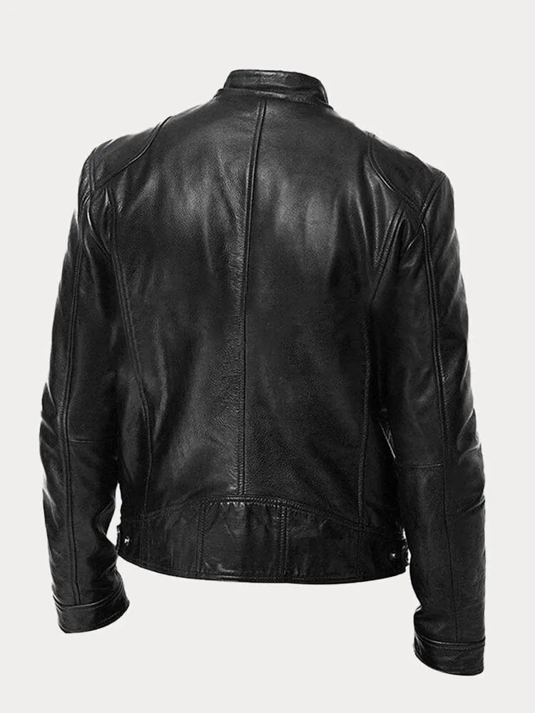 Van Der Waal™ | Leren jack in casual stijl