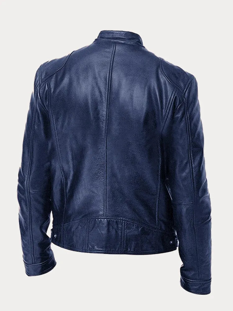 Van Der Waal™ | Leren jack in casual stijl