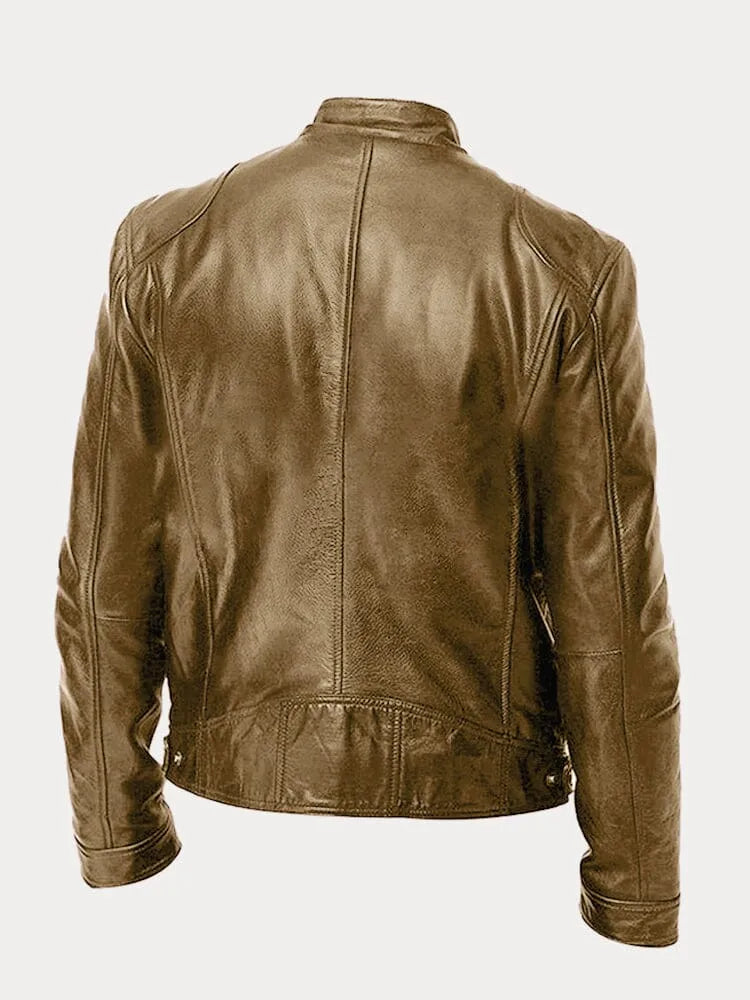 Van Der Waal™ | Leren jack in casual stijl