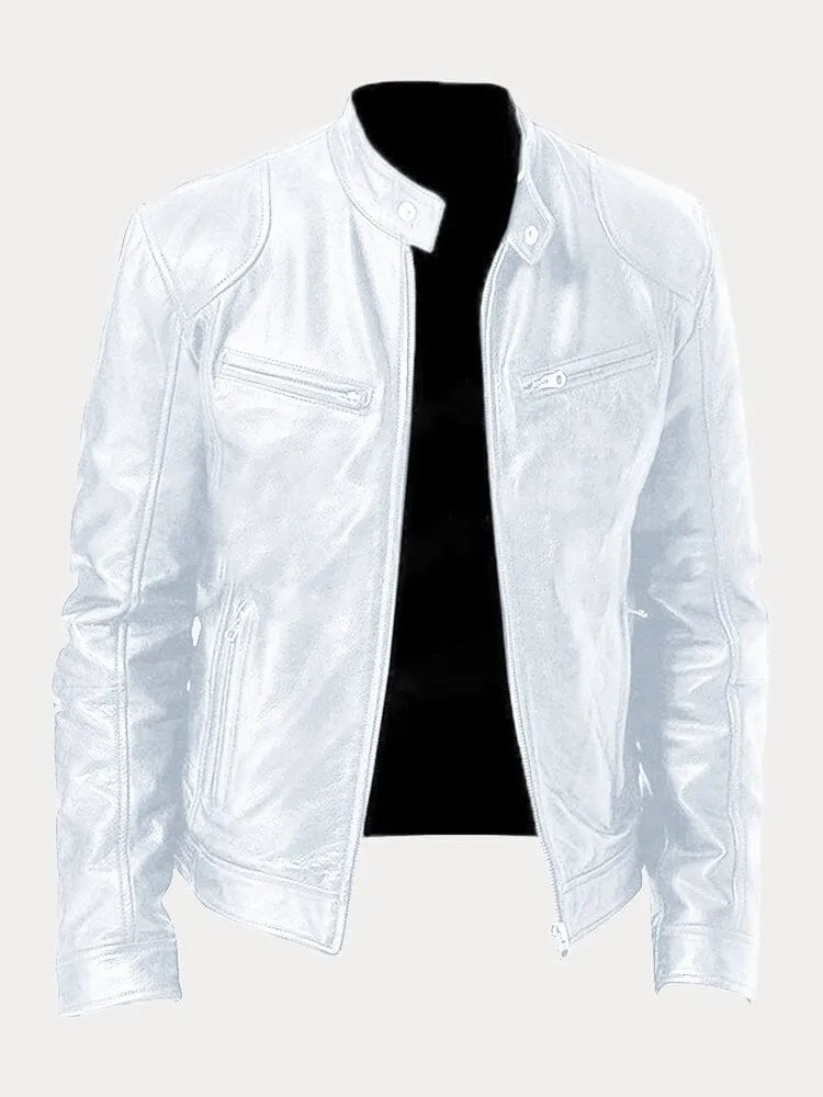Van Der Waal™ | Leren jack in casual stijl