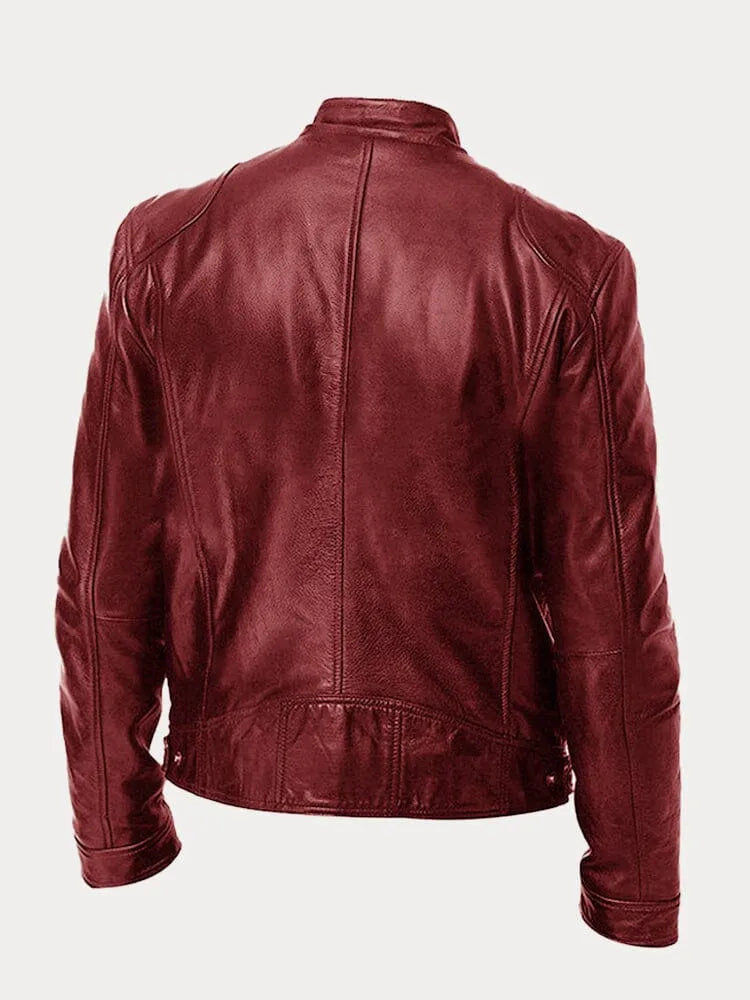 Van Der Waal™ | Leren jack in casual stijl