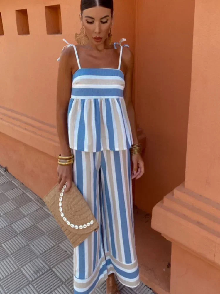 Hanna™ | Bedrukte broekset zomeroutfit