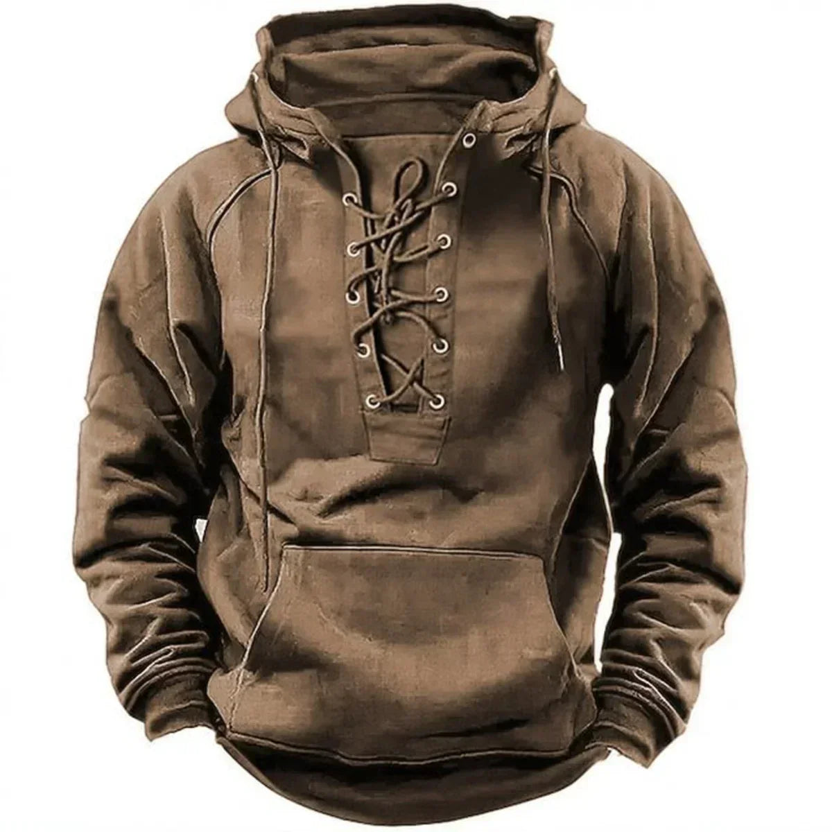 Van Der Waal™ | Hoodie met vetersluiting