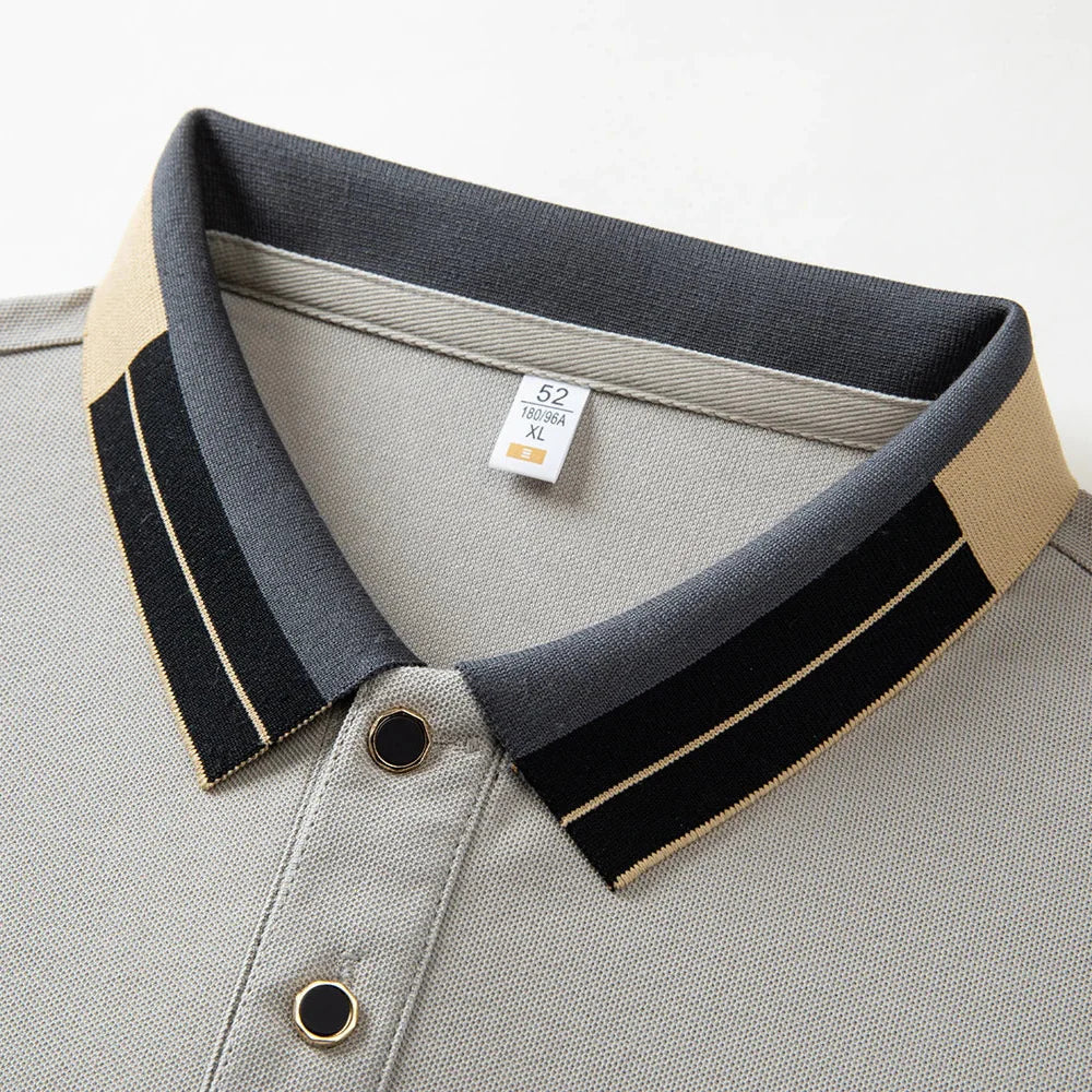 Van Der Waal™ | Poloshirt met contrasterende afwerkingen