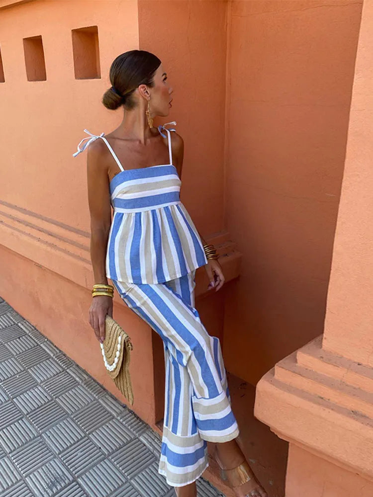 Hanna™ | Bedrukte broekset zomeroutfit