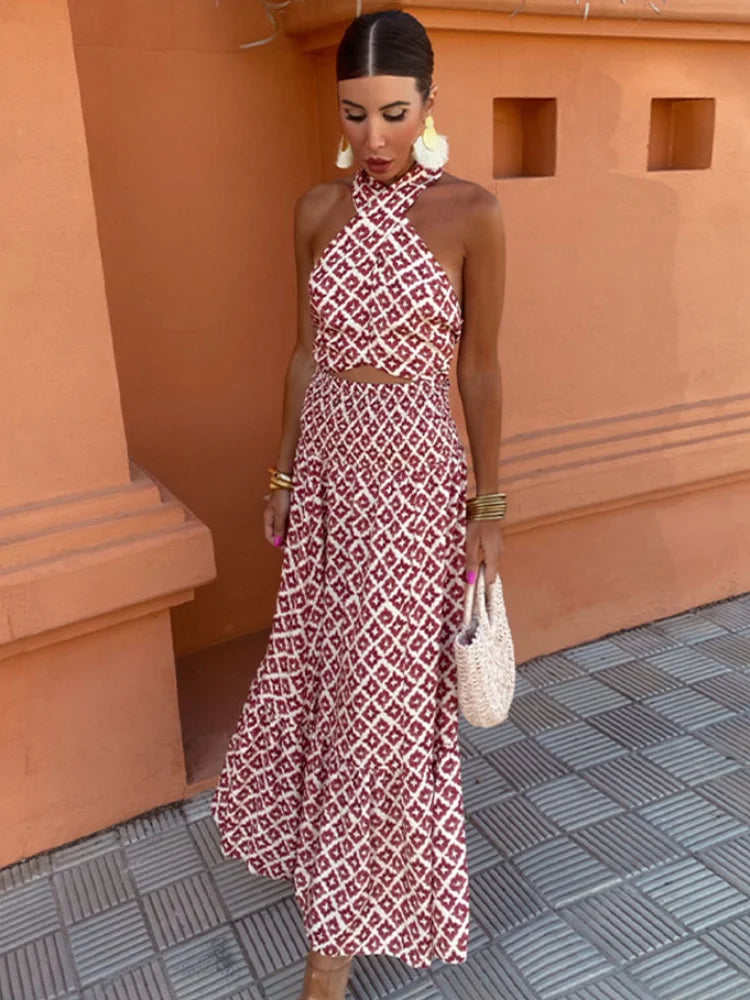 Mickay™ | Elegante geplooide midi-jurk met off-shoulder