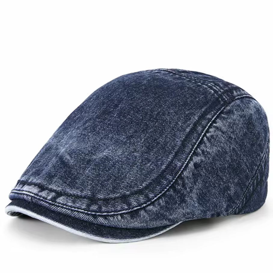 Van Der Waal™ | Denim stijl baret