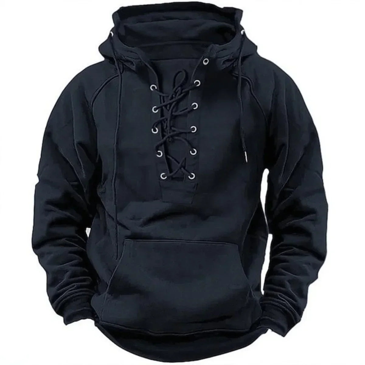 Van Der Waal™ | Hoodie met vetersluiting