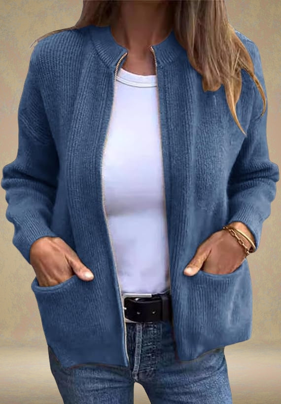 Améa™ | Zachte gebreide cardigan met zakken