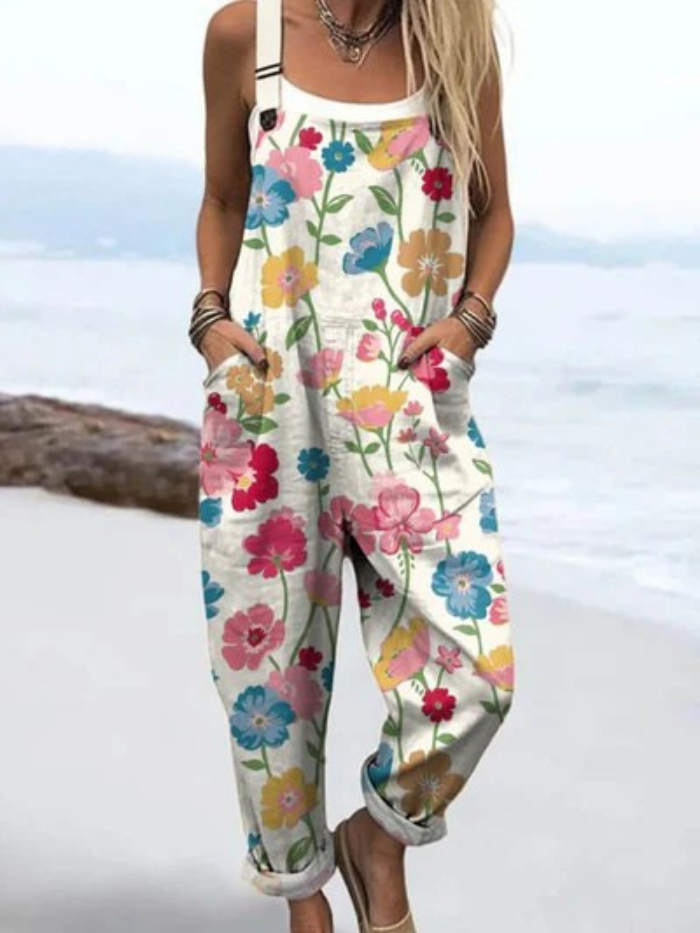 Nova™ | Luchtige Vintage Jumpsuit