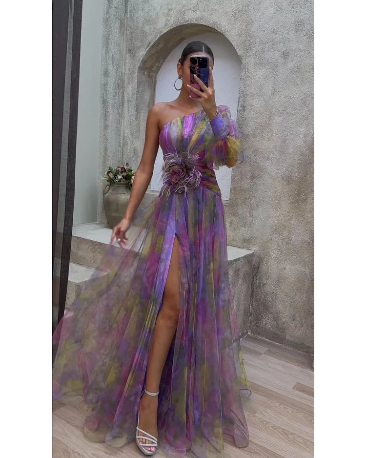 Cecelia™ | Jurk met één mouw