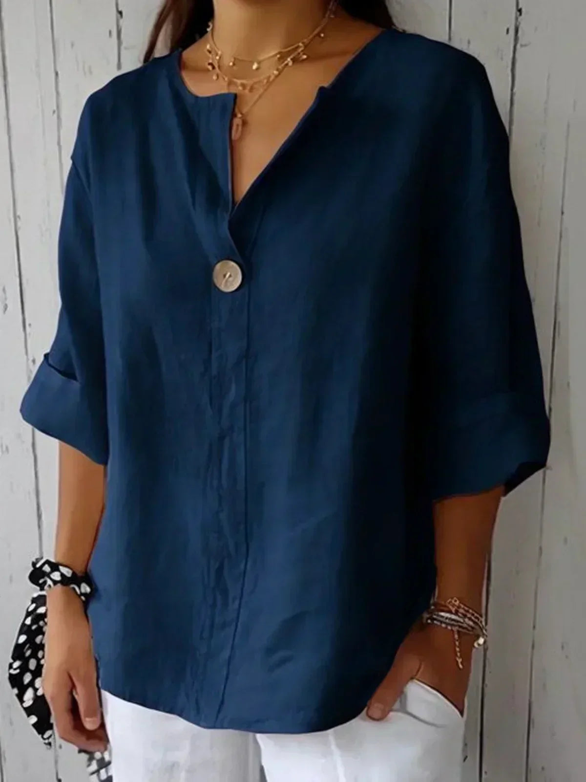 Aemissa™ | Casual V-Hals Blouse