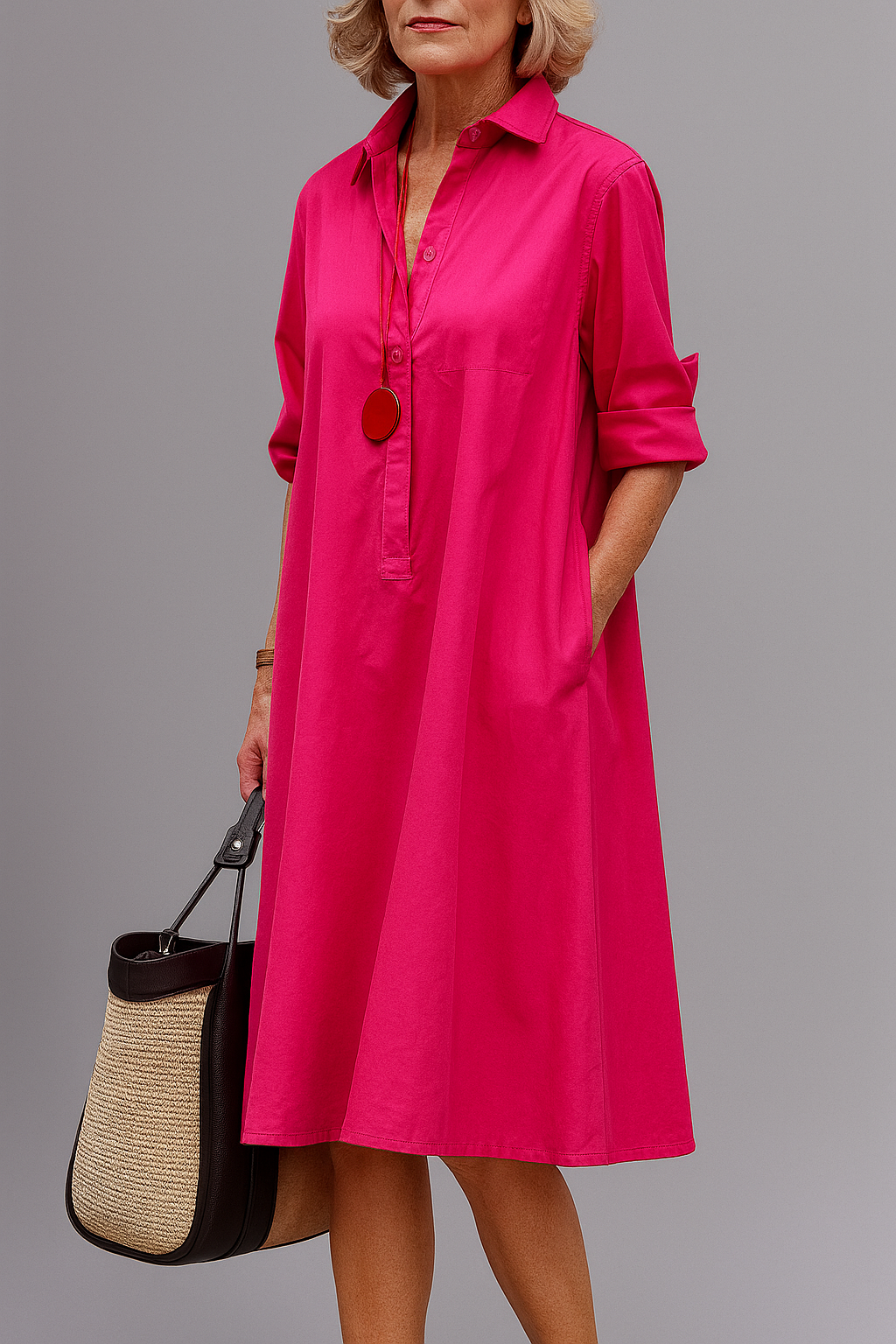 Elenor™ | Vlotte Midi Jurk