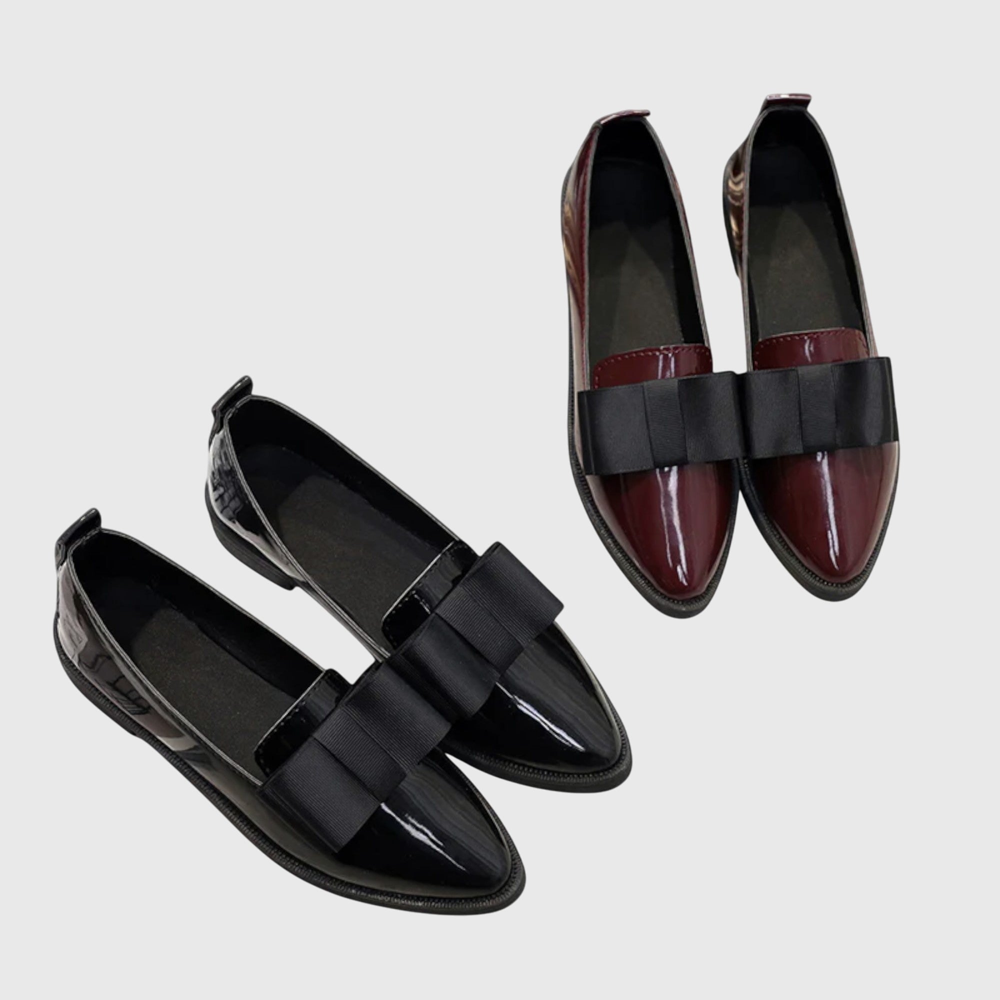 Van Der Waal™ | Lak Mocassins met Strik
