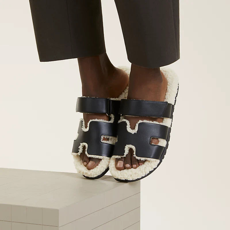 Mina™ | Vegan leren sandalen met voetbed