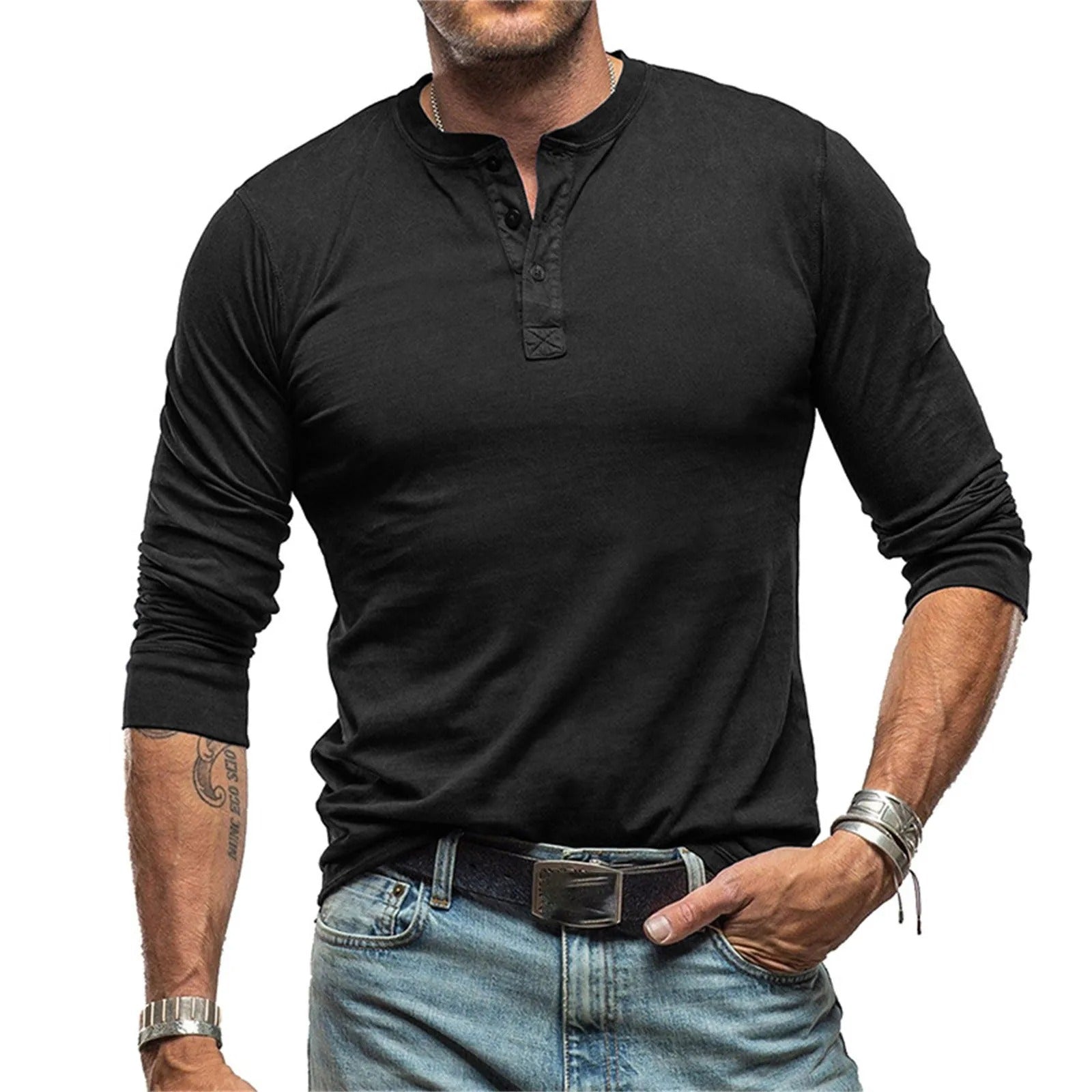 Marijn™ | Vintage shirt met lange mouwen