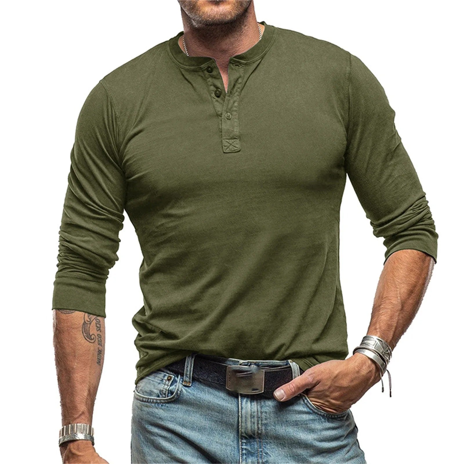 Marijn™ | Vintage shirt met lange mouwen