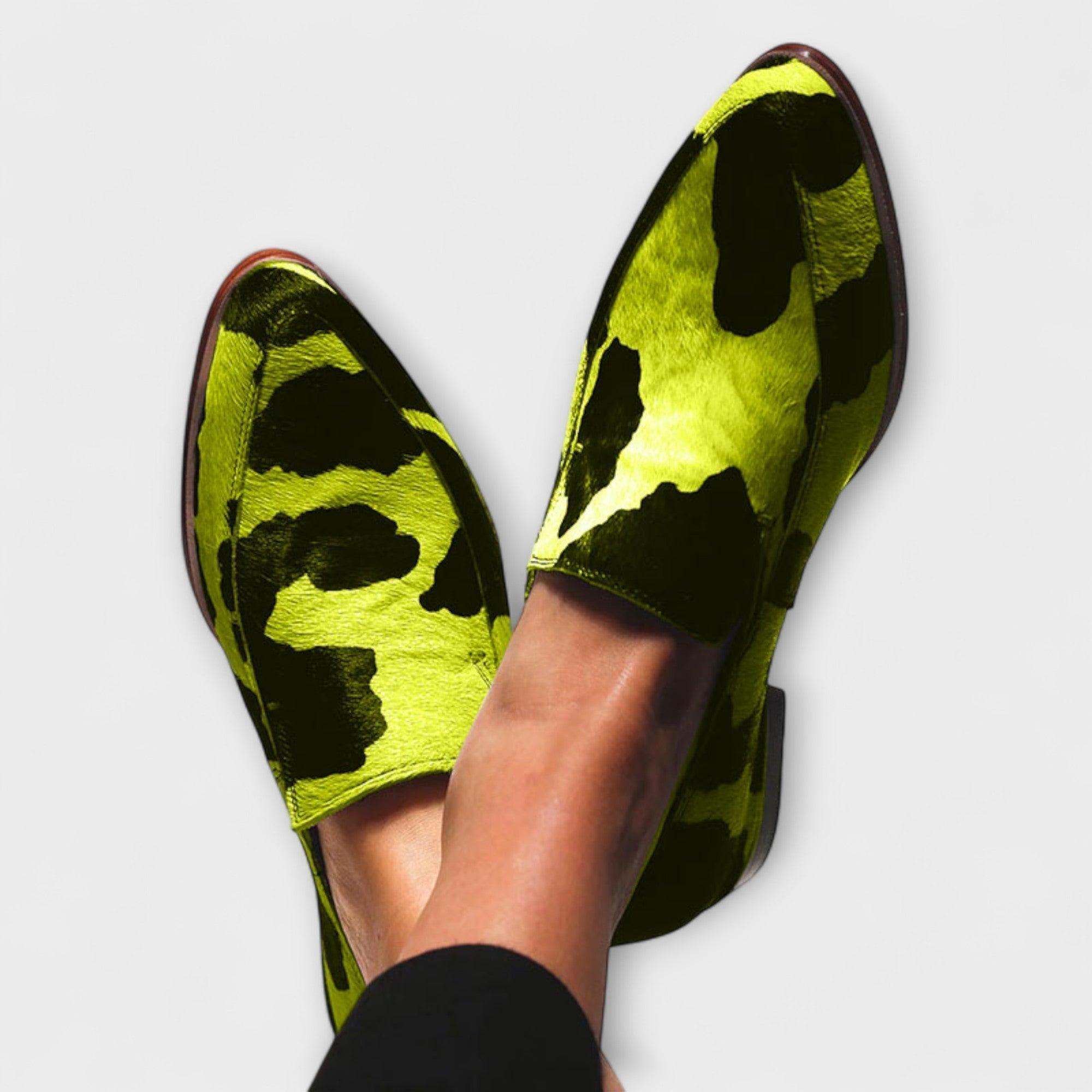 Van Der Waal™ | Mocassins met Koeienprint