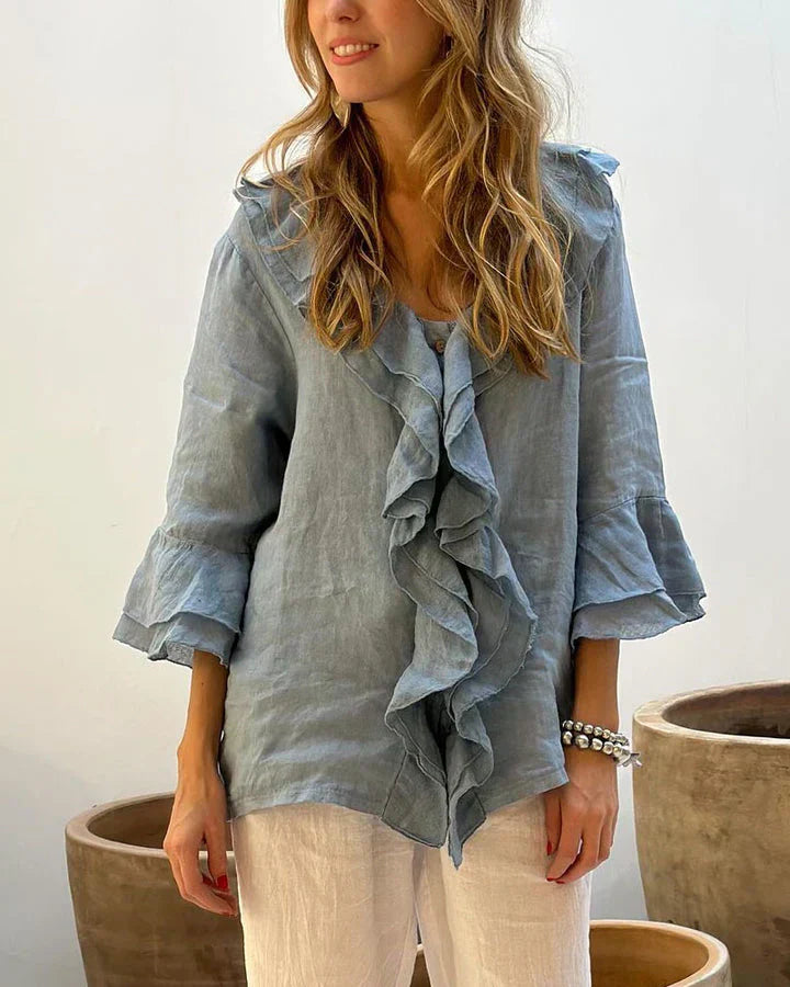 Florisse™ | Blouse met Speelse Volants