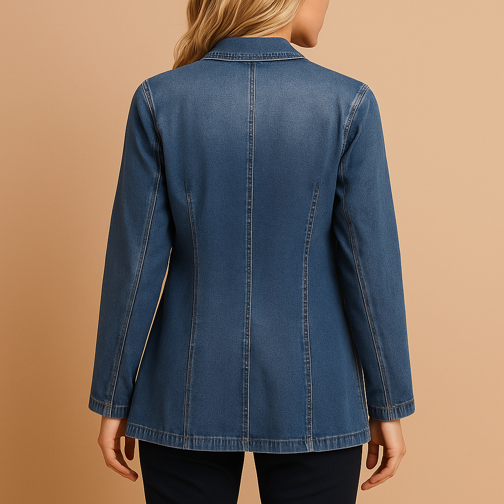 Norissa™ | Getailleerde denim blazer