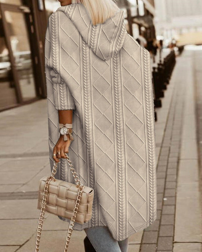 Freya™ | Lange cardigan met capuchon