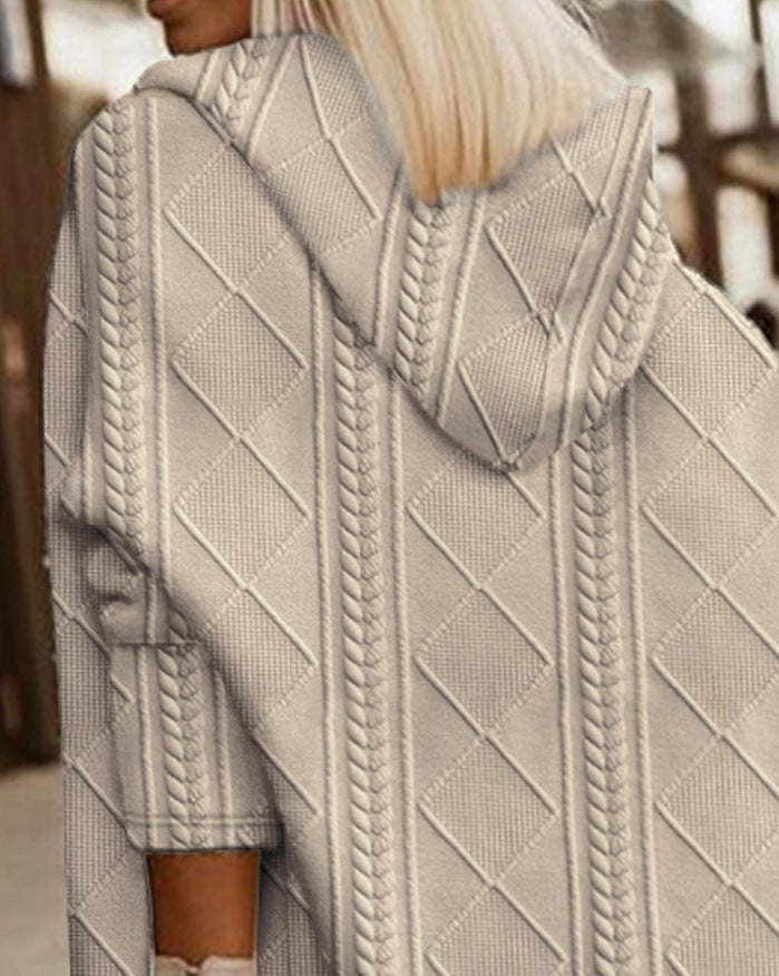 Freya™ | Lange cardigan met capuchon
