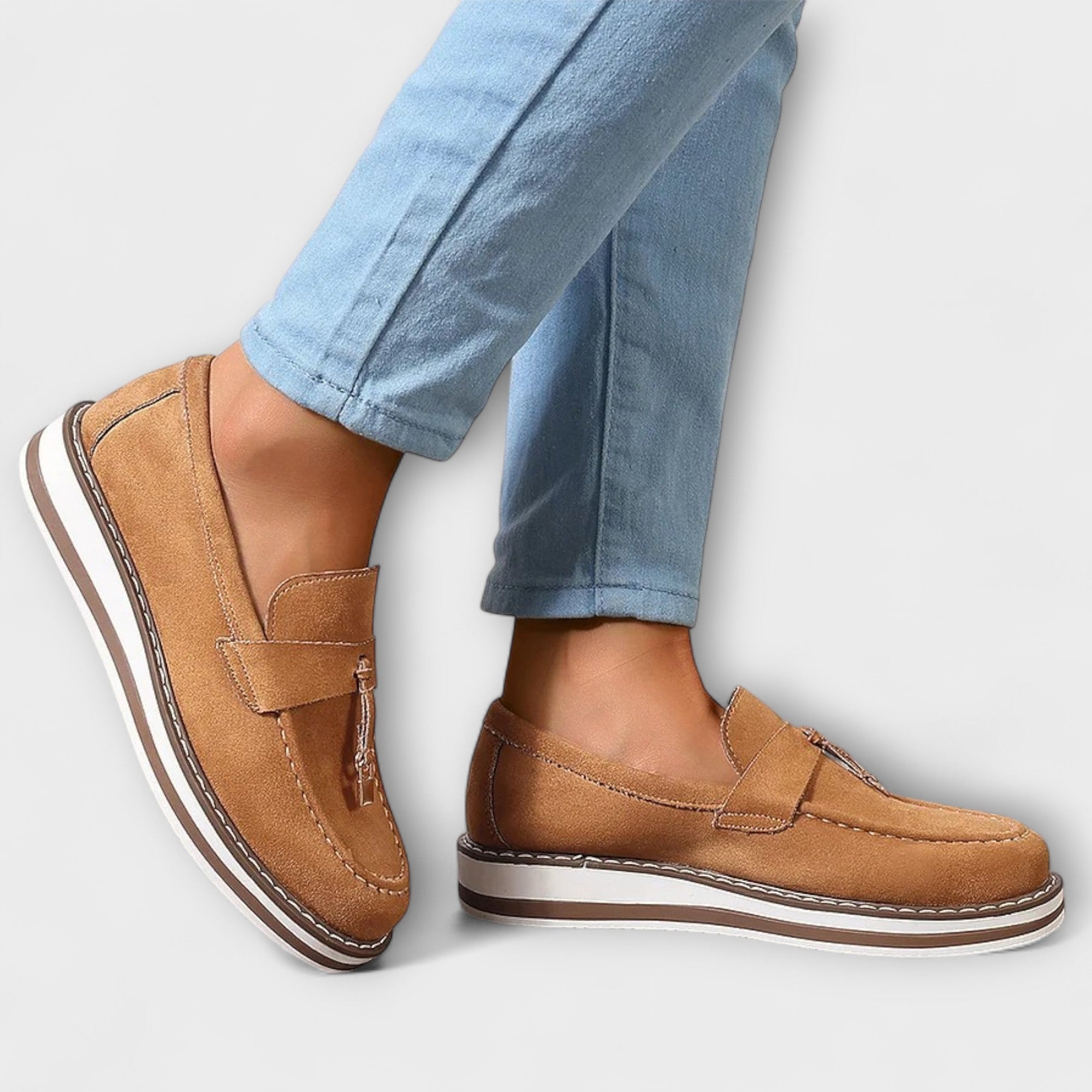 Van Der Waal™ | Mocassins met ronde neus