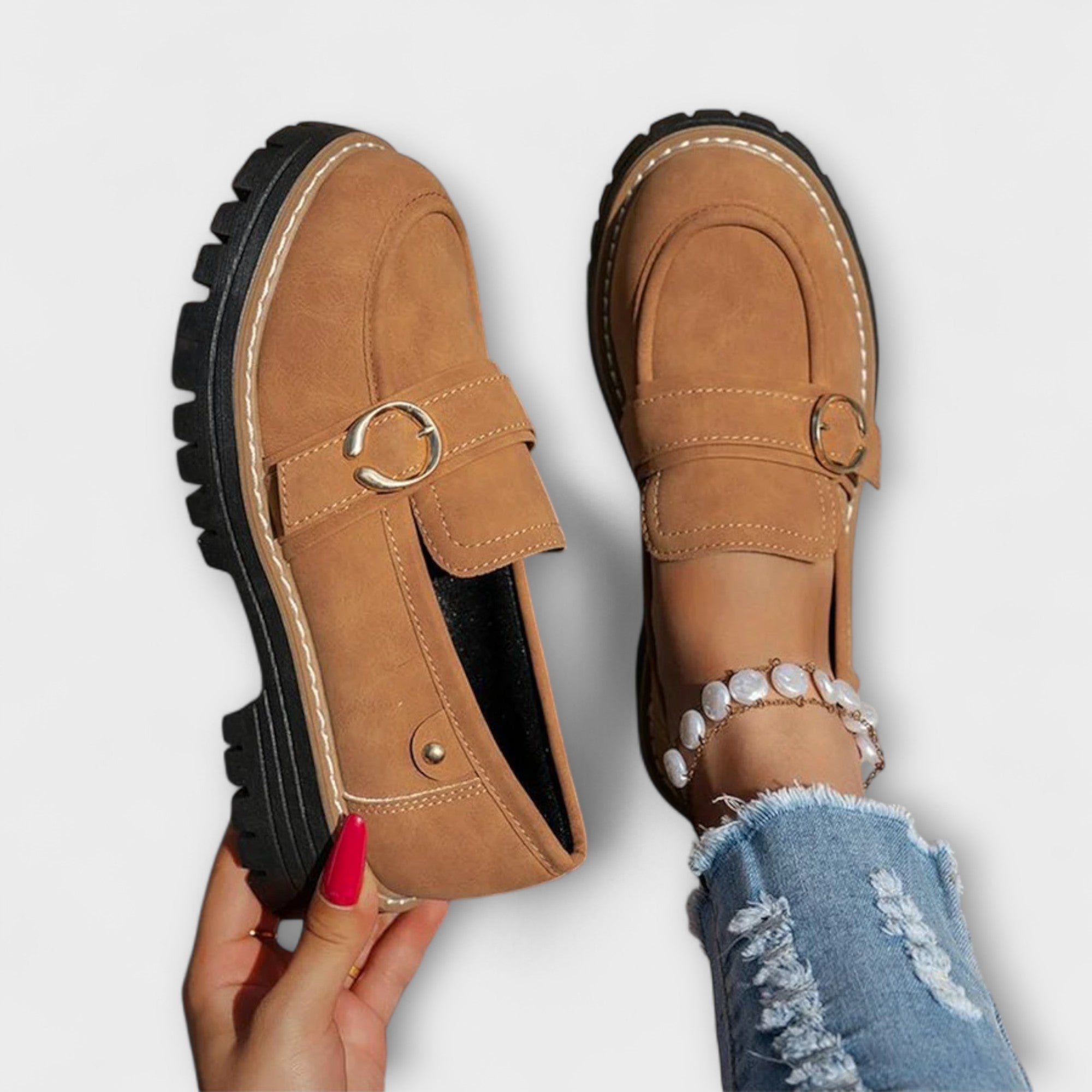 Van Der Waal™ | Ronde Neus Mocassins