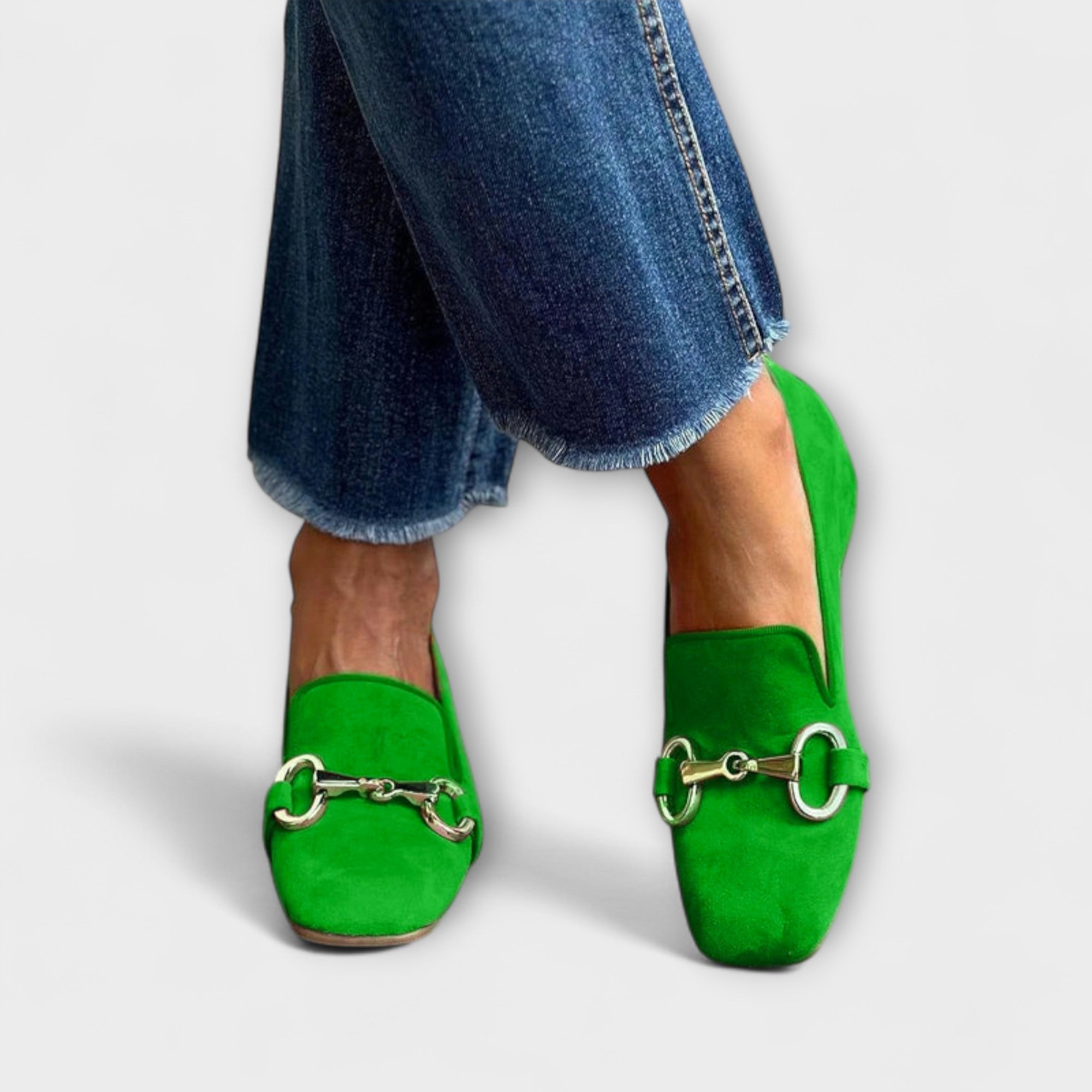 Van Der Waal™ | Mocassins met Vierkante Neus en Gesp