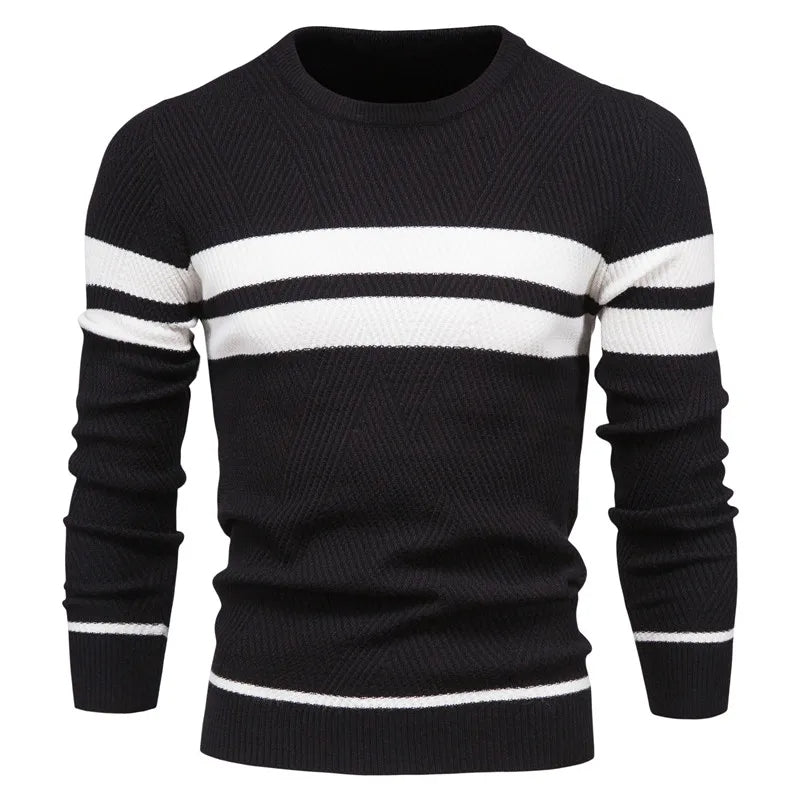 Joren™ | Patchwork Trui met Lange Mouwen