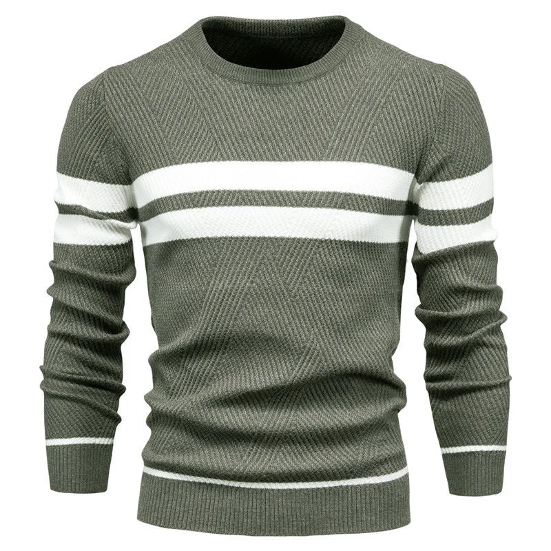 Joren™ | Patchwork Trui met Lange Mouwen
